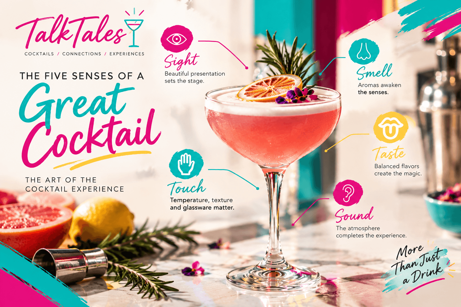 The Five Senses of a Great Cocktail: The Art of the Cocktail Experience